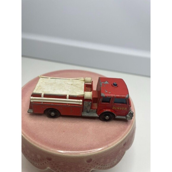 Vintage Matchbox Lesney Red Denver Fire Pumper Truck #29 Made In England - Picture 3 of 6
